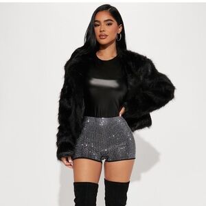 Look My Way Embellished Shorts -Fashion Nova